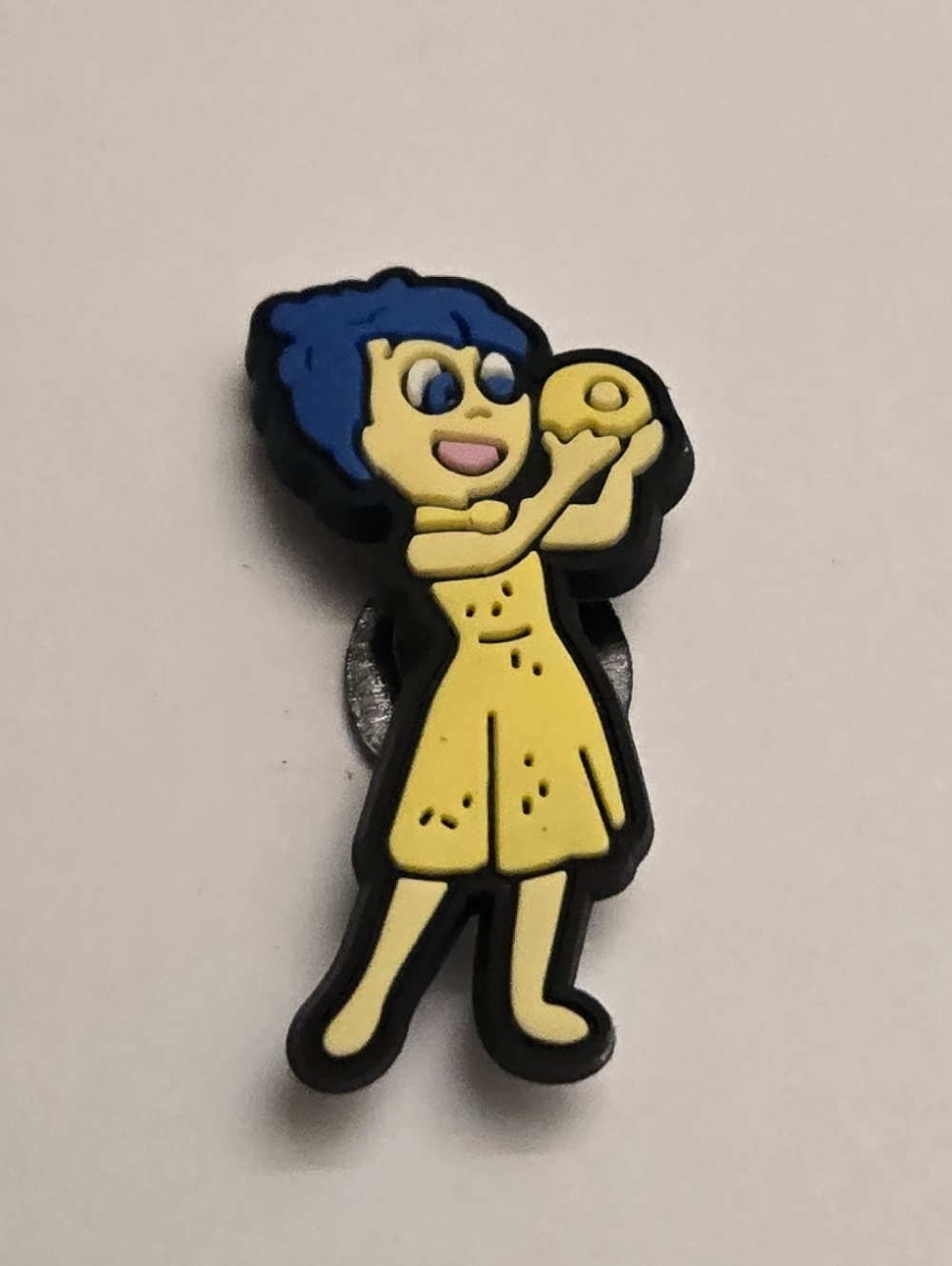 Joy Inside Out Disney Pixar Crocs Charm Yellow Blue Shoe Accessory